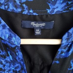 Madewell Dresses - Madewell Blue Silk Director Shift Dress Size XS Madewell Dresses - Madewell Blue Silk Director Shift Dress Size XS